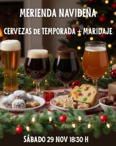 Merienda navideña en Yria Taproom Valdemoro